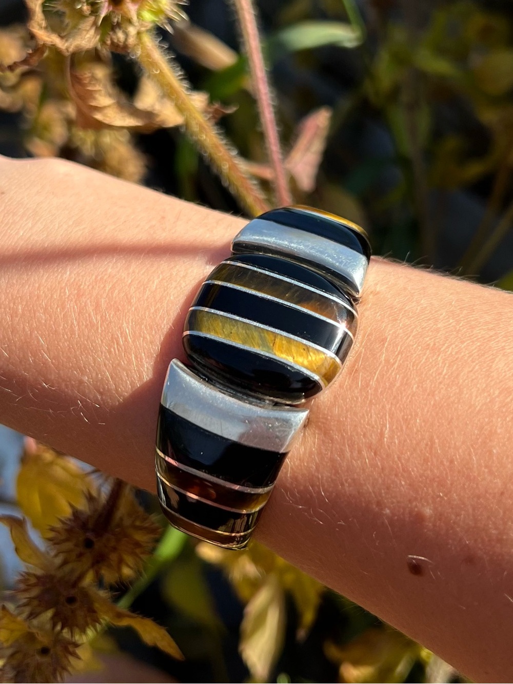 Vintage Chunky 950 Silver Bracelet